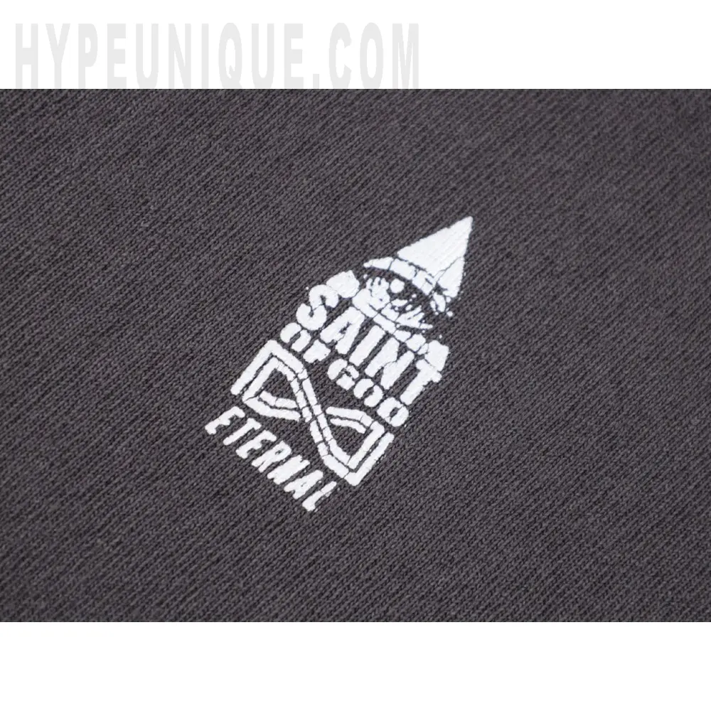 Printed graphic on the front of the garment
