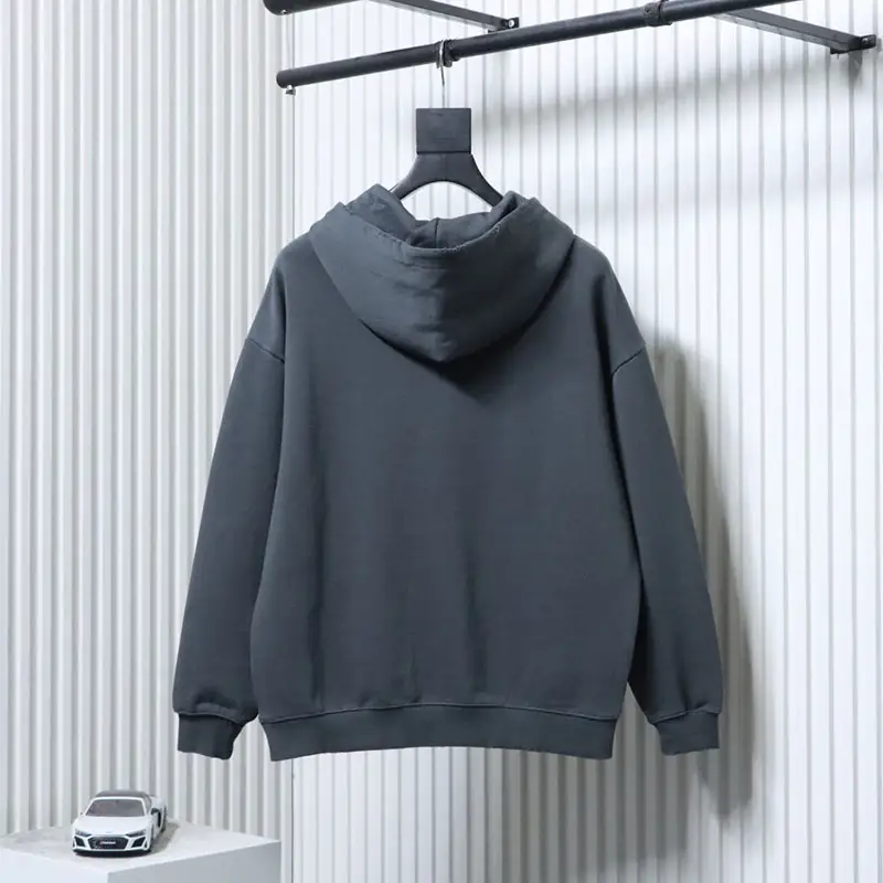 BLCG B Logo Print Distressed Hoodie