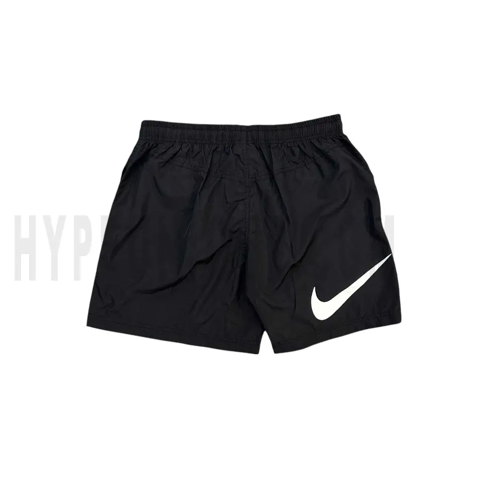 The back of the black. shorts