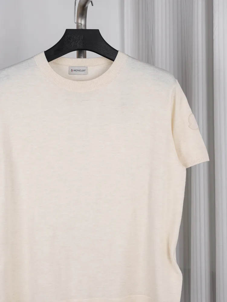 Mulberry Silk Blend T-Shirt Color Beige Details