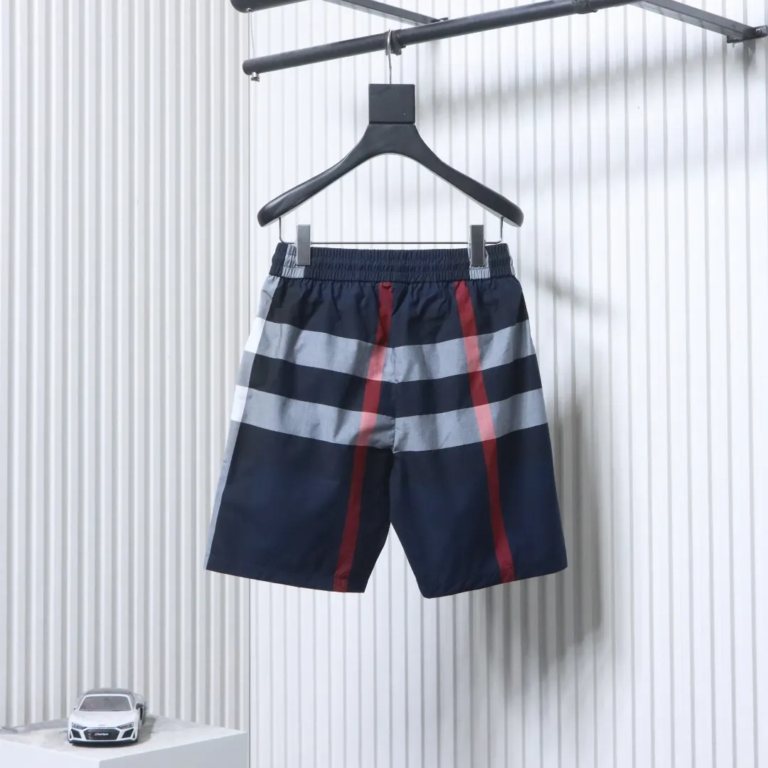 Back BBR Classic Striped Plaid Wide-Leg Shorts