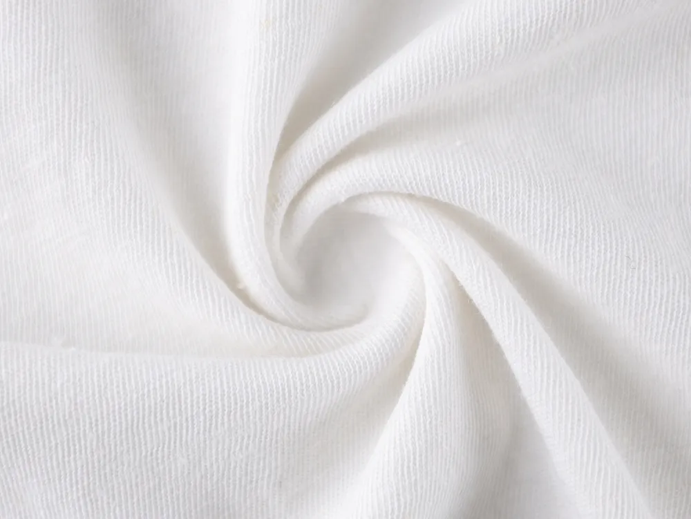 White fabric material swirled