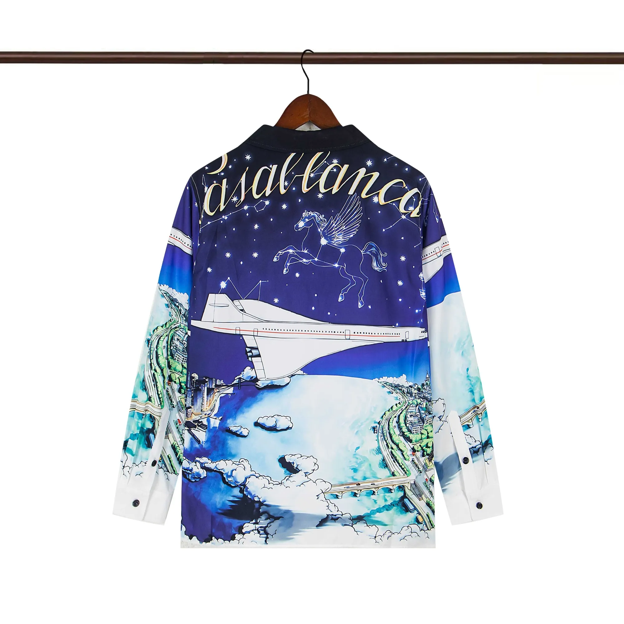 Back of C-Blanca Constellation Concorde Silk Shirt