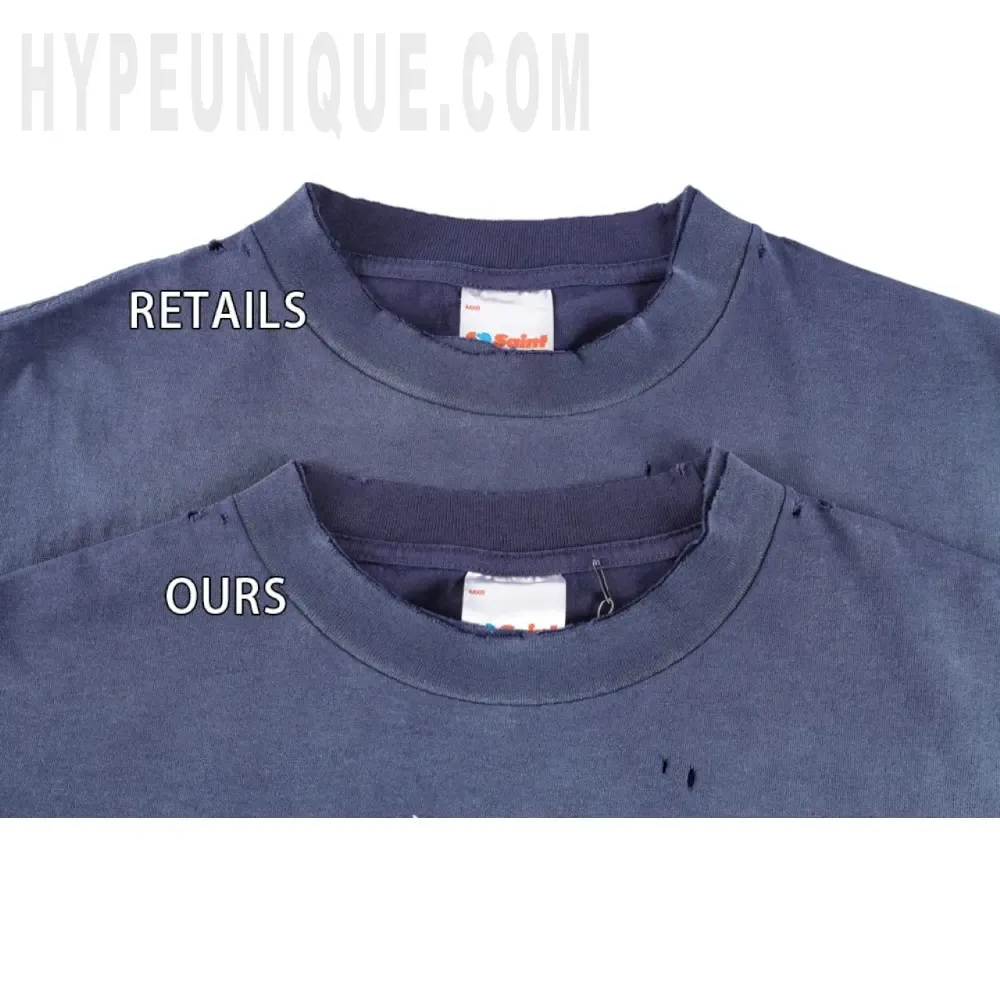 Collar comparison detail image of the garment