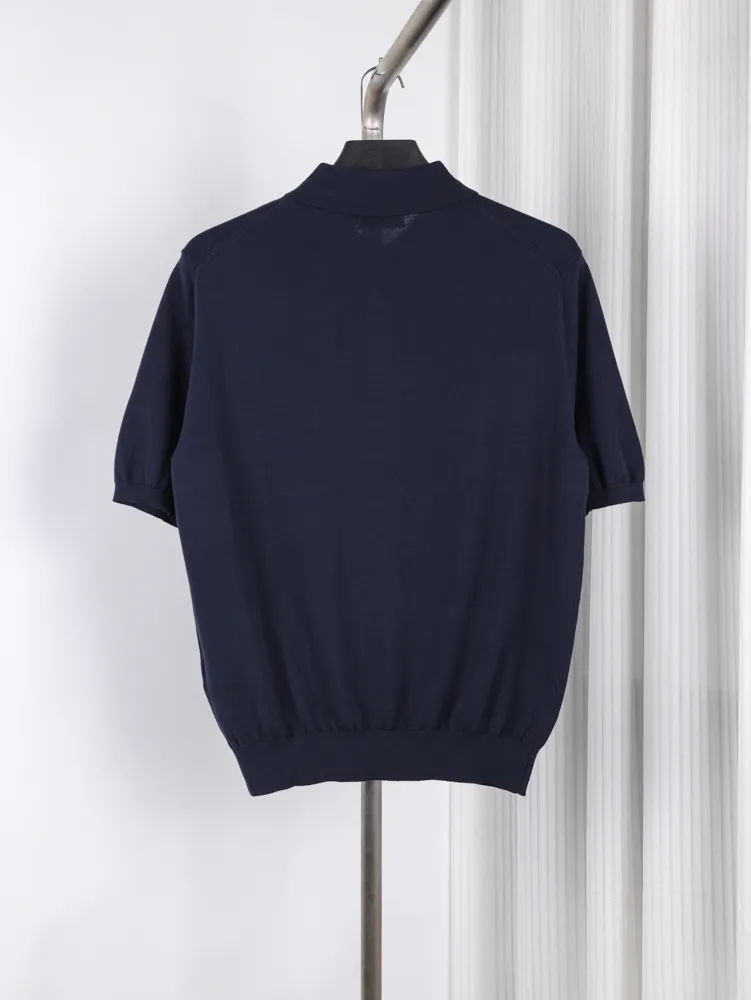 Back RL Embroidered Knit Polo T-Shirt