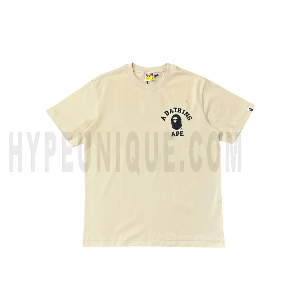 The front of the beige clothes