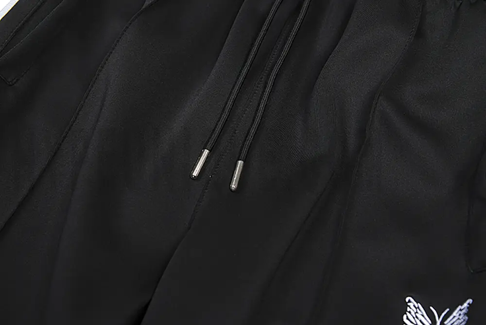 Black drawstring design.