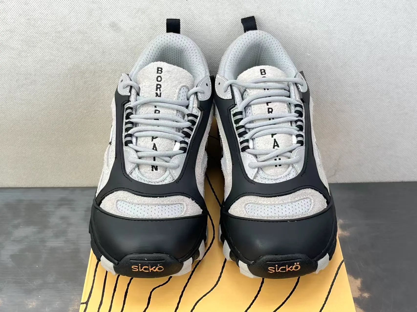 XV x SK Storm Grey Hiking Sneakers Profile View