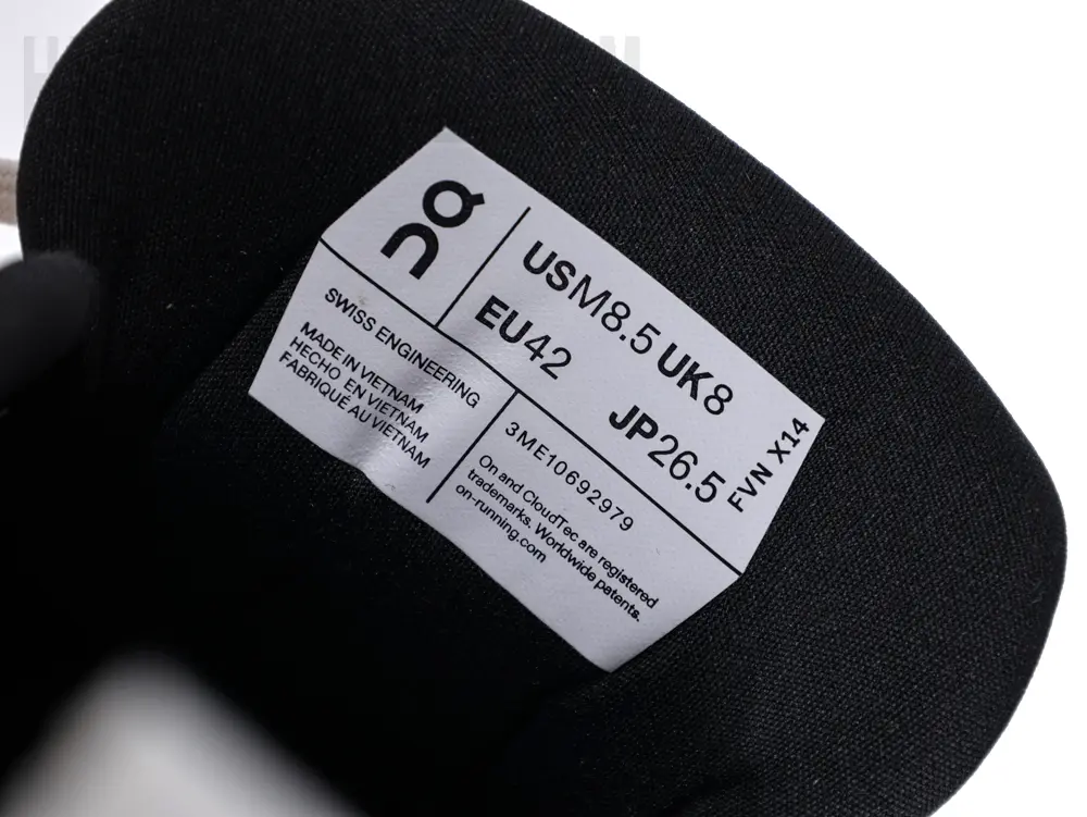 the size label