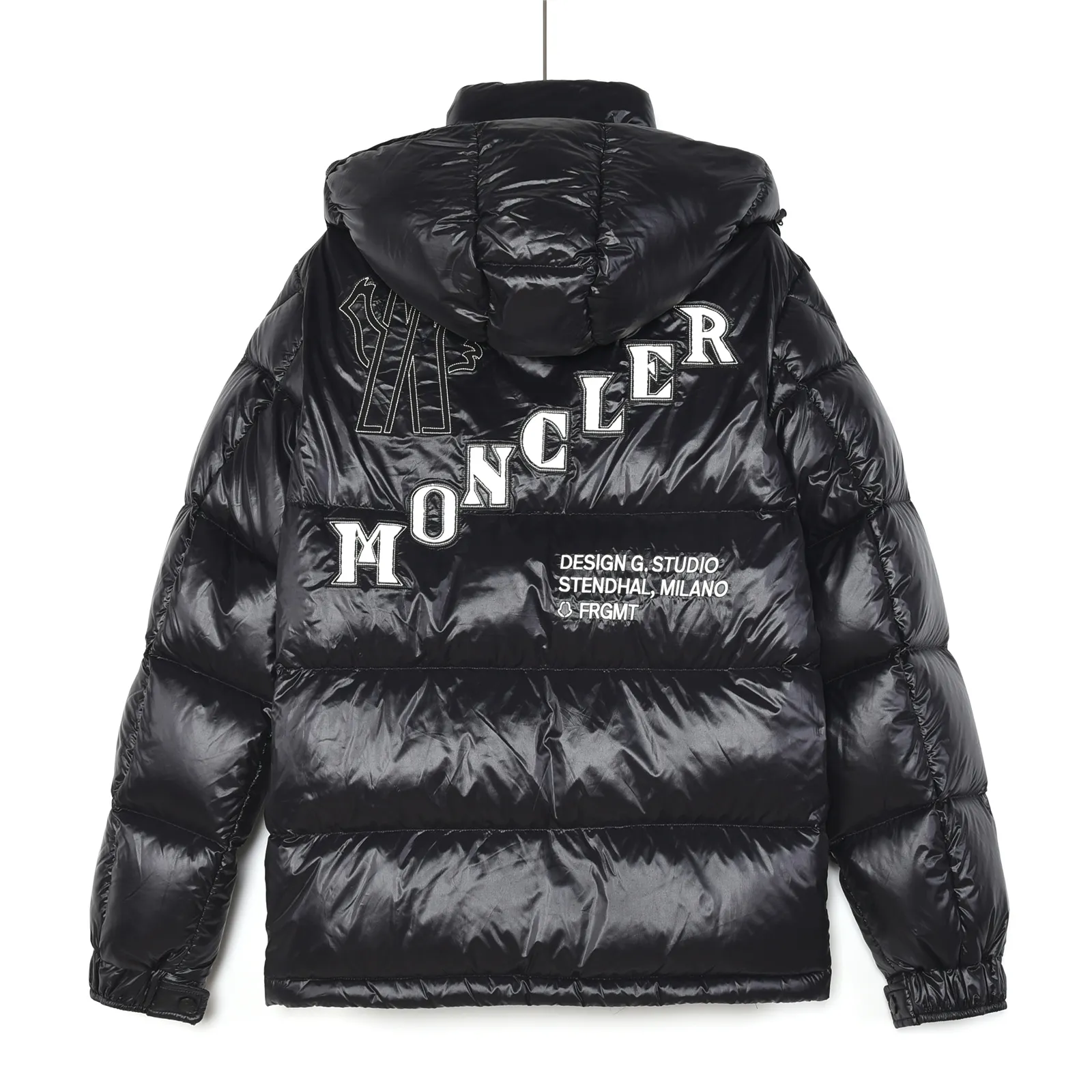 Back View Mcler x Fragment Hiroshi Fujiwara Hooded Down Jacket