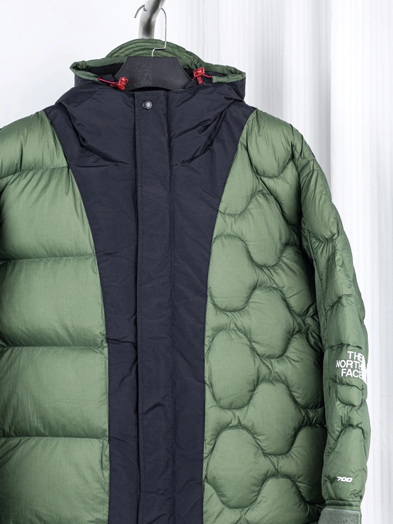 The North Face Ue Limited Color Matching Zipper Hooded Down Jacket