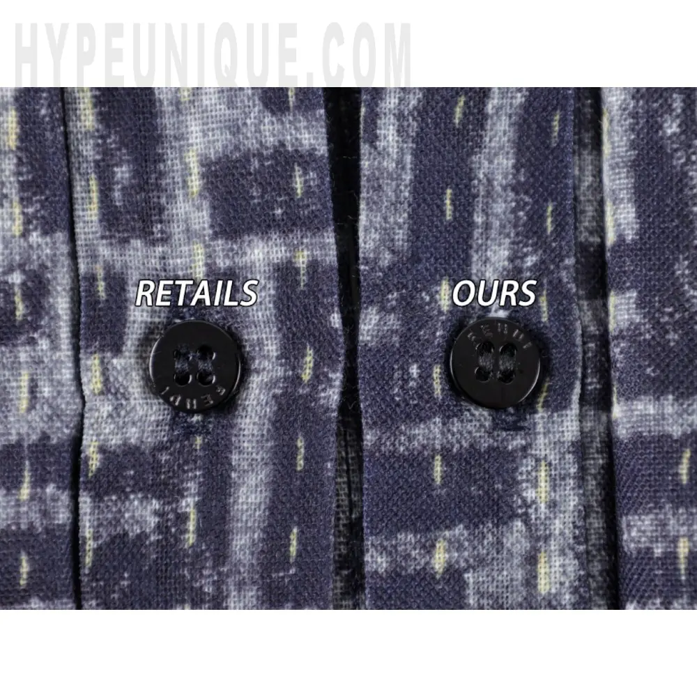 Close-up of clothing button details
