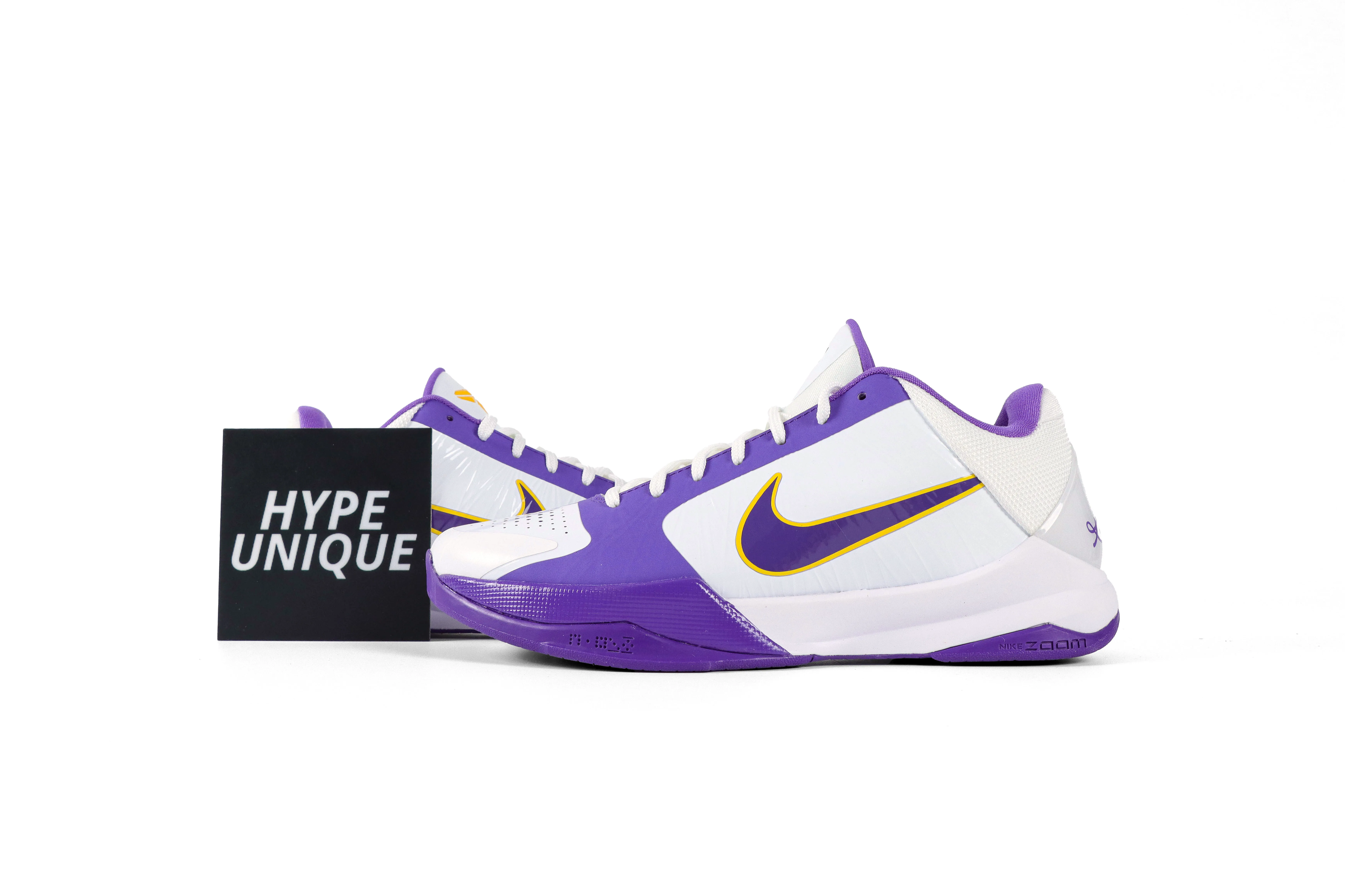 Kobe 5 Protro “White Purple Gold” Sneakers