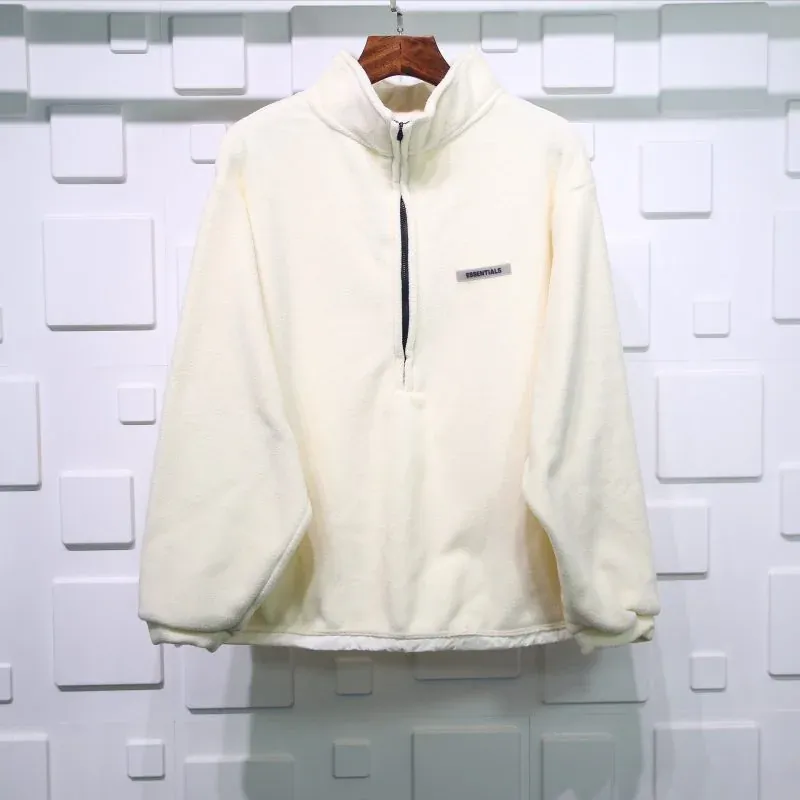FEAR OF GOD ESSENTIALS POLAR FLEECE HALF-ZIP SWEATER REPLICA