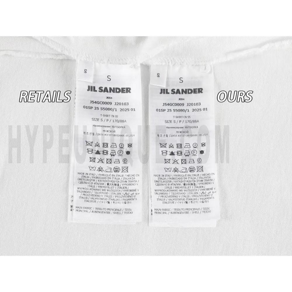 Washing Label Comparison Diagram