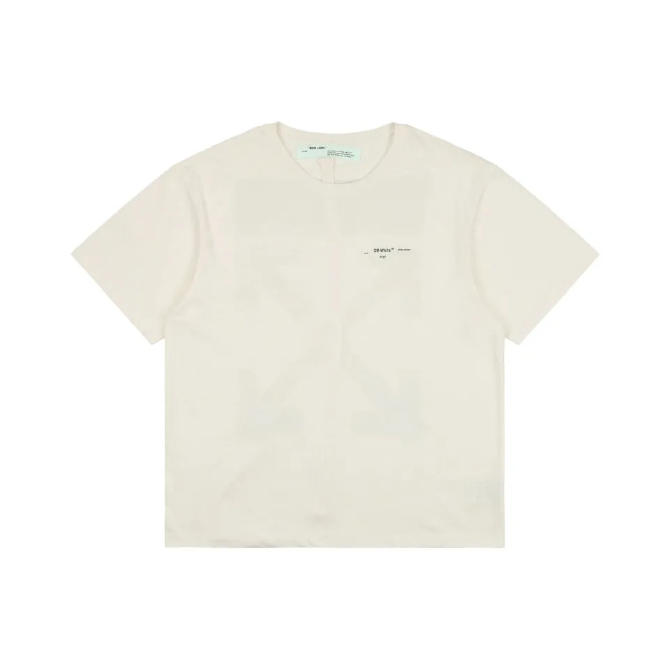 Off-White Watercolor Oil Painting Arrow Print T-Shirt