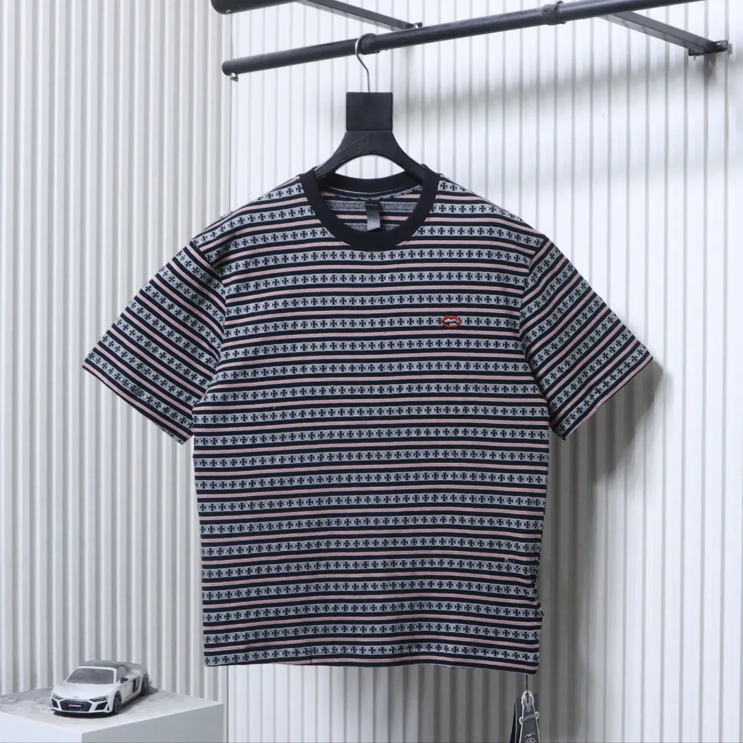 CH Cross Striped Oversized T-Shirt