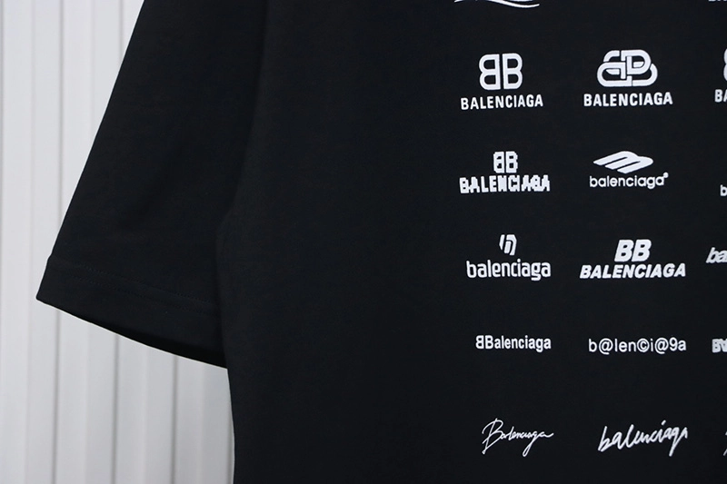 Full-Print Multi-Label Printed T-Shirt