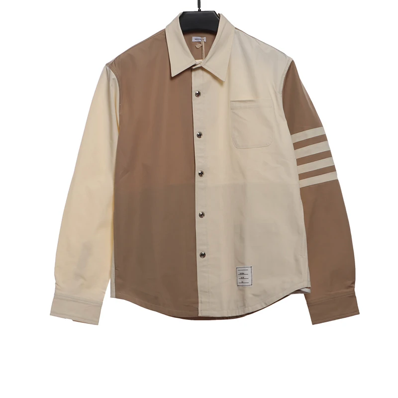 Four-Bar Stripe Contrasting Jacket