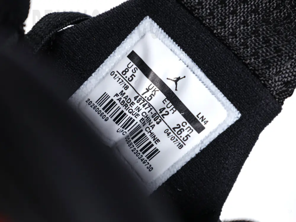 the size label