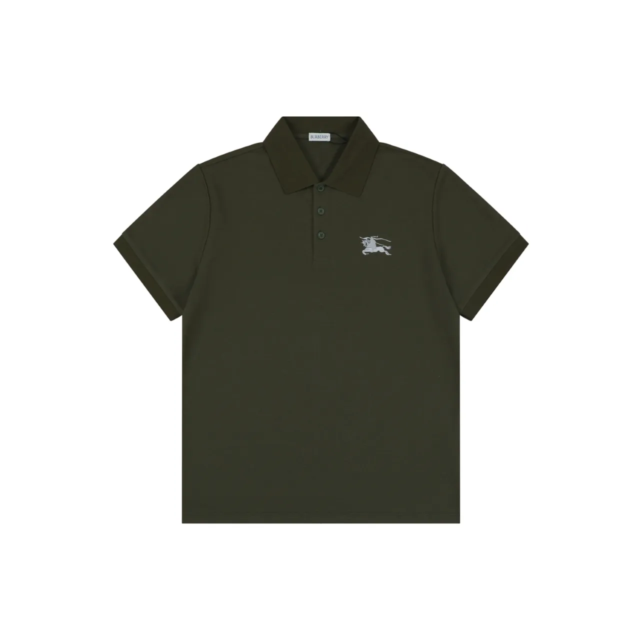 BBR Equestrian Knight Embroidered Polo T-Shirt color Dark Olive Green