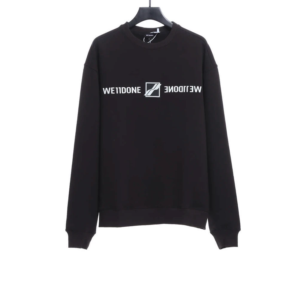 Mirrored Silicone Letter Sweatshirt
