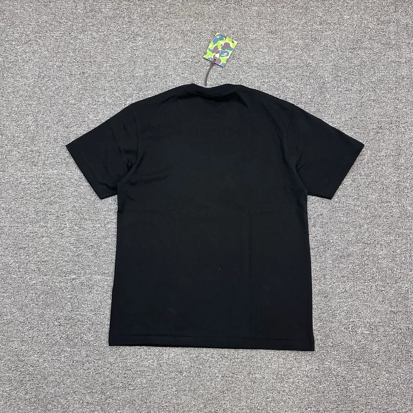 Back of BAPE SS26 Tiger Print T-Shirt Color Black