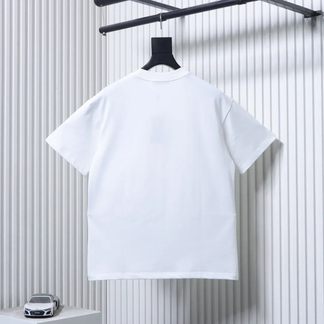 Back of MC Ink Mountain Landscape Crew Neck Short Sleeve T-Shirt Color White