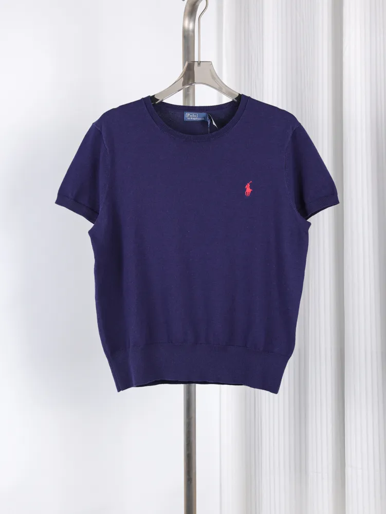 RL Pony Knit Cotton Crewneck T-Shirt