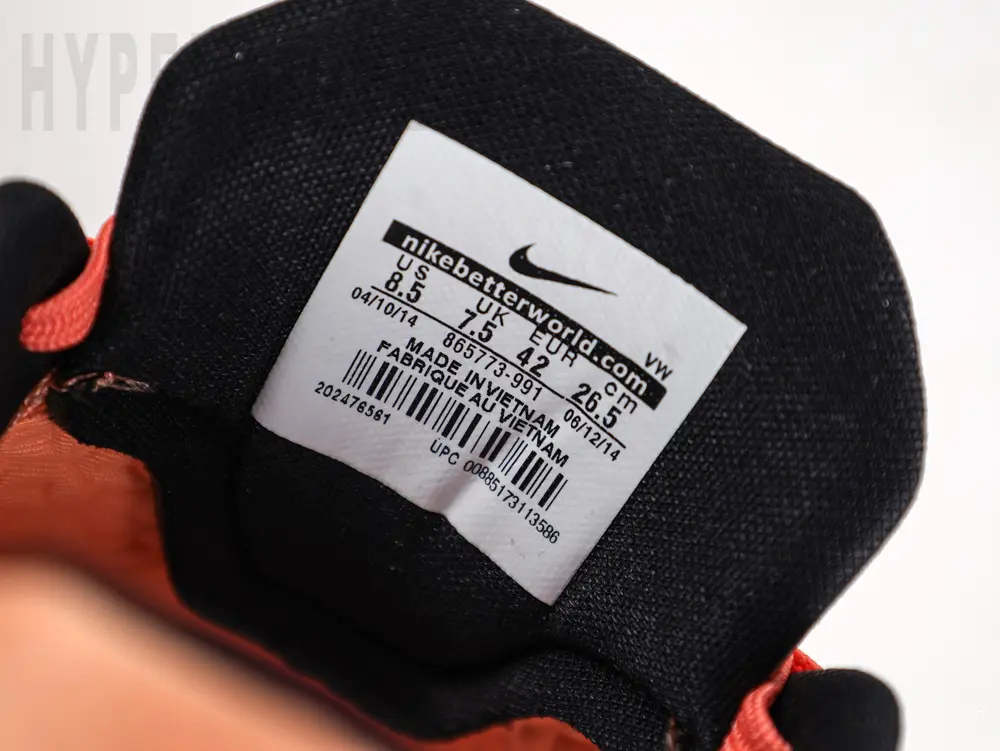 the shoe label