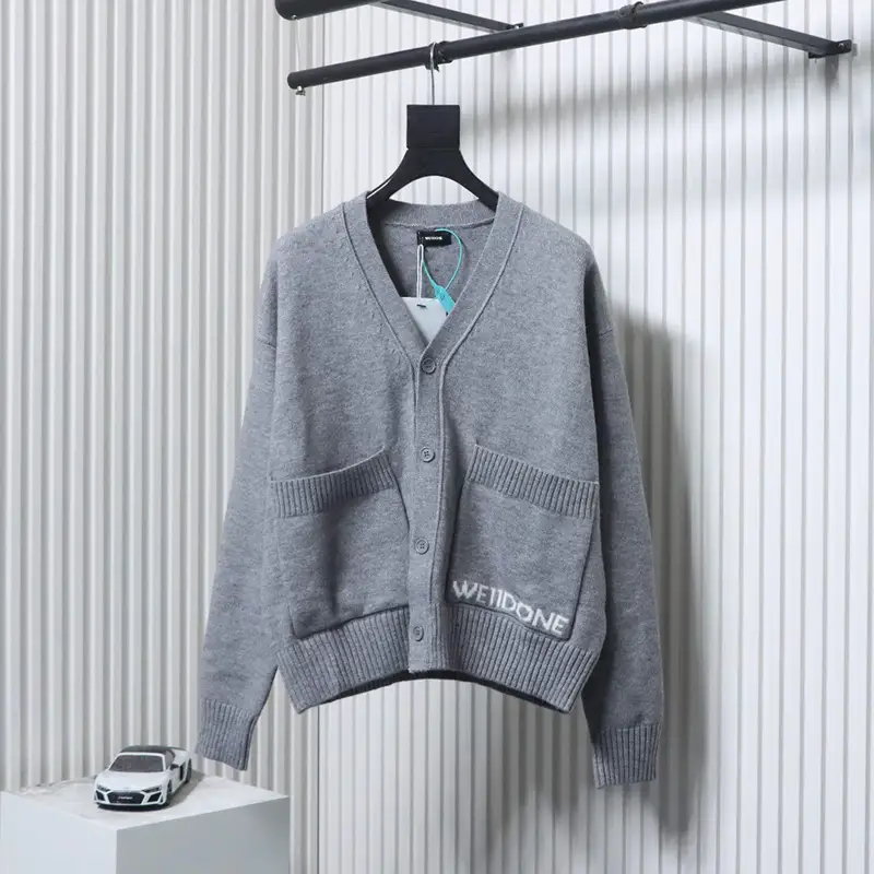 WE11 DONE Logo Embroidered Sweater/Knit