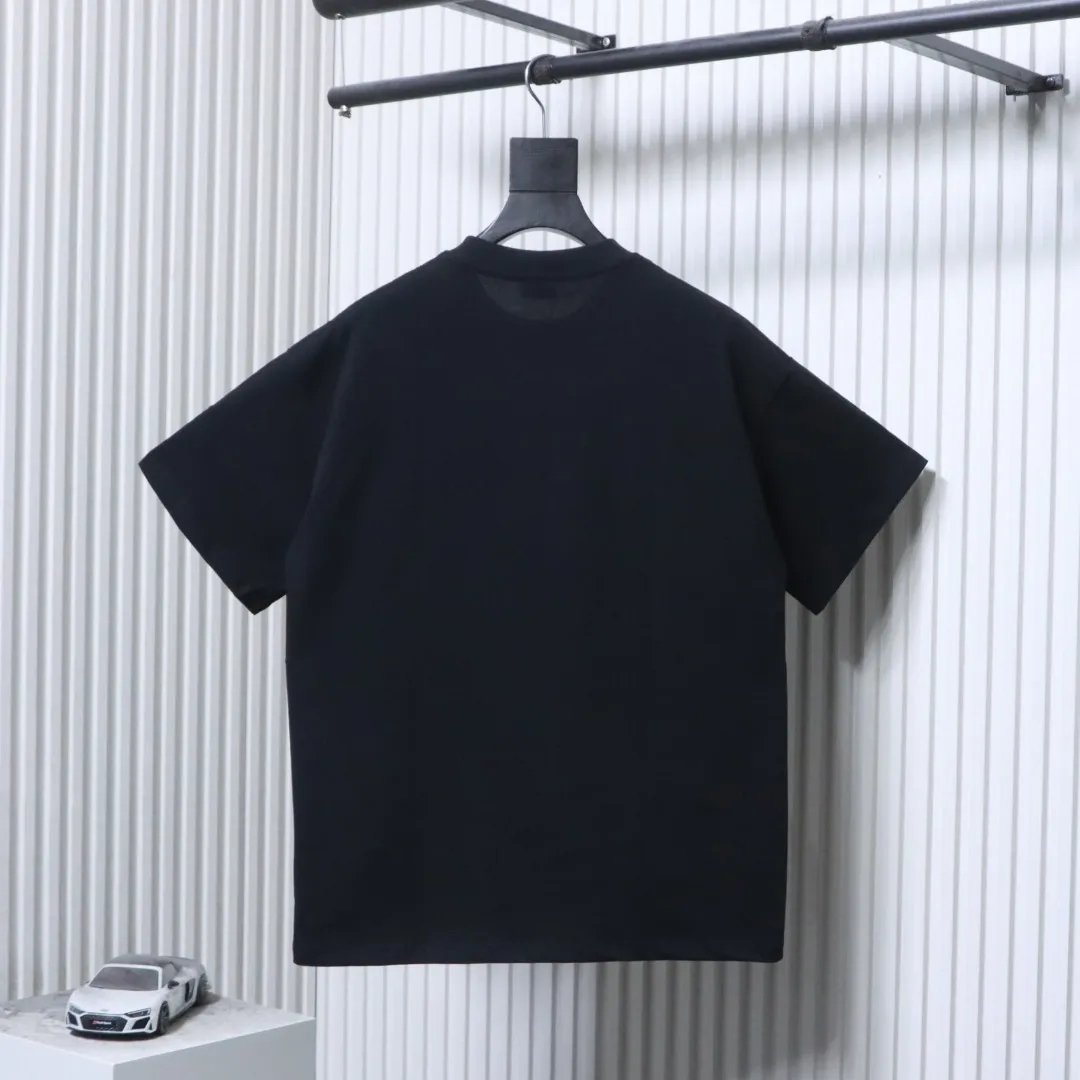 Back Monster Eyes Embroidered Cotton T-Shirt