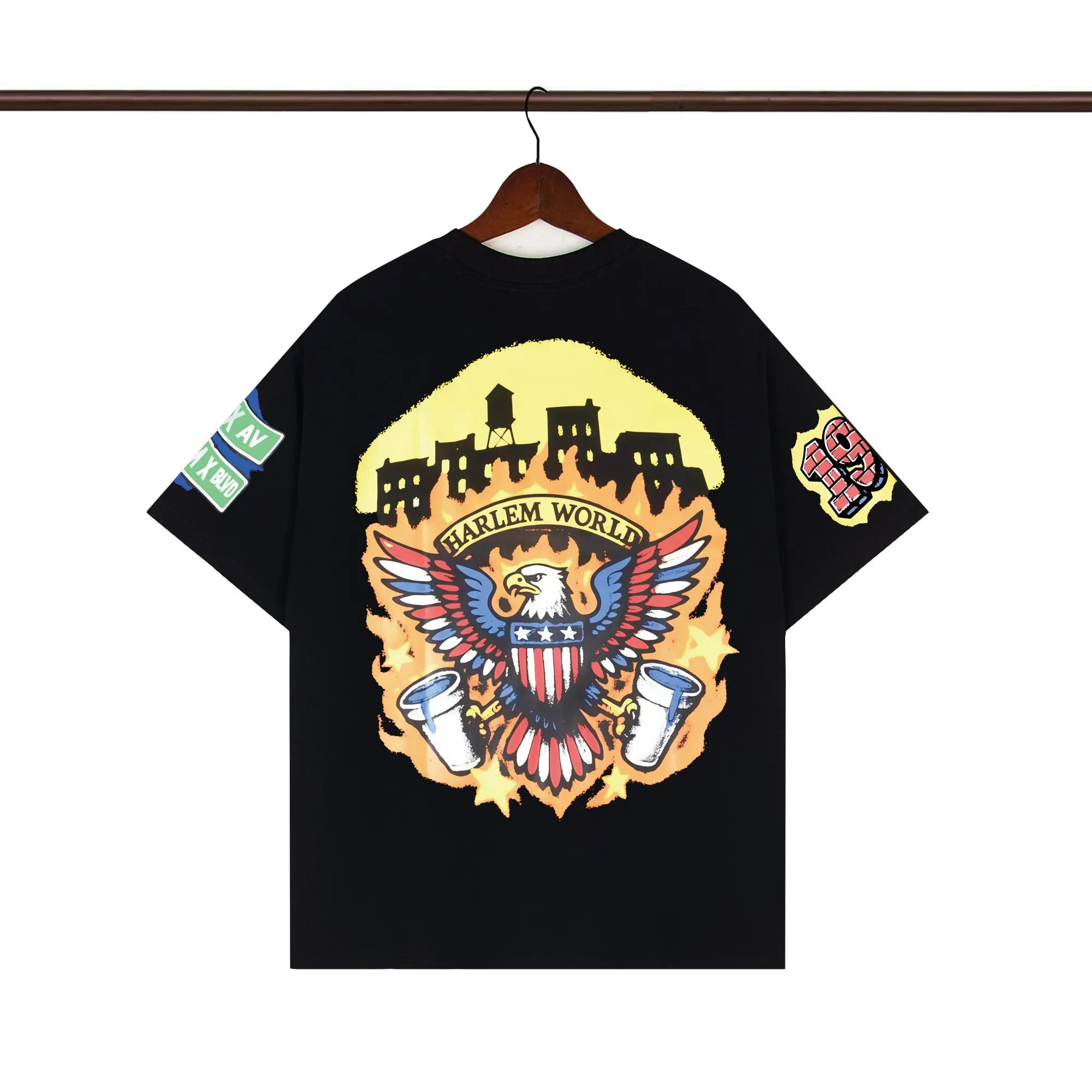 Back of That’s A Awful Lot Of Harlem Harlem World Graphic T-Shirt