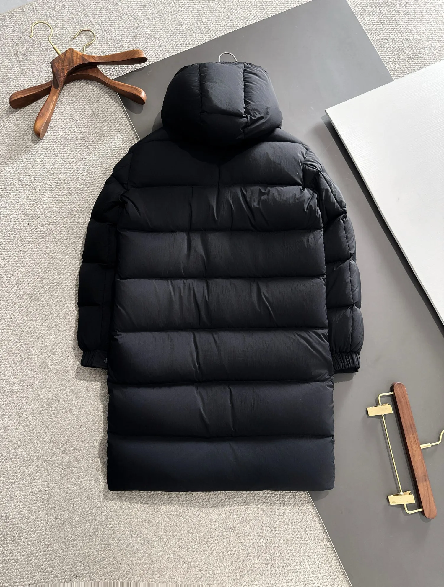 Back View Mcler Hanoverian Matte Long Hooded Down