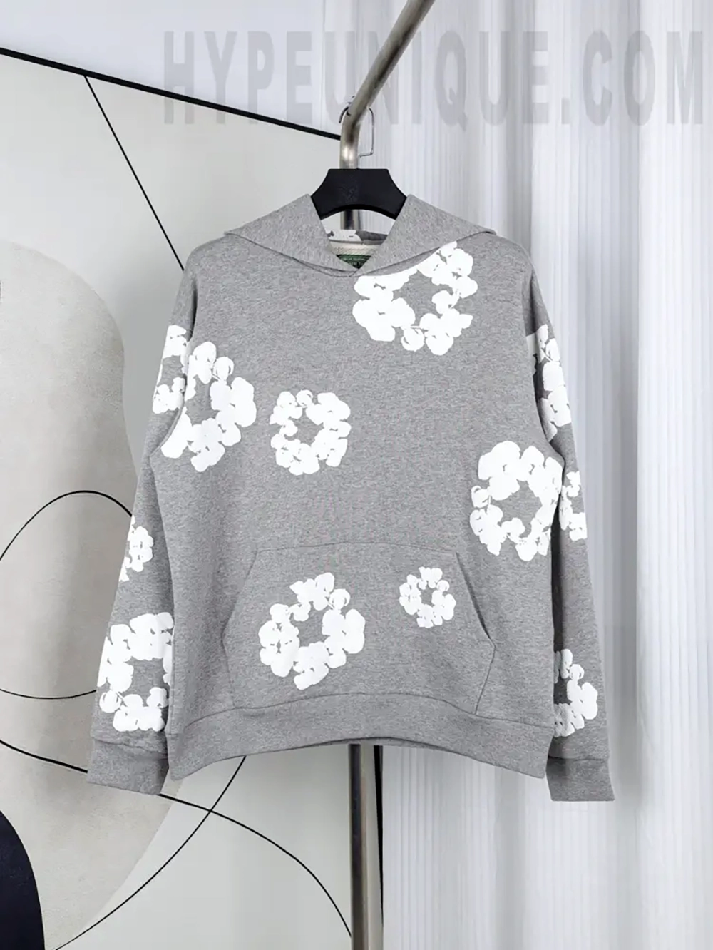 【1:1 Super Reps】Denim Tears The Cotton Wreath 'Gray' Hoodie
