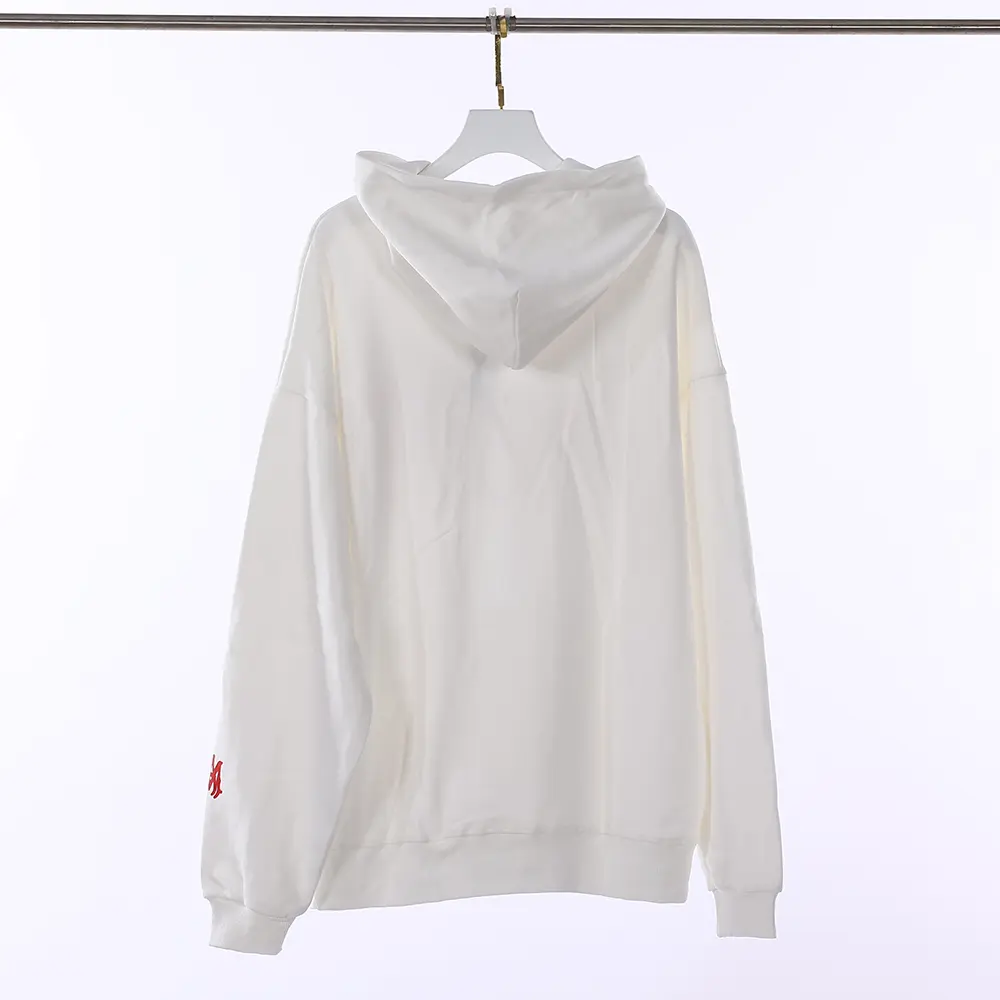 Logo-appliqué cotton hoodie
