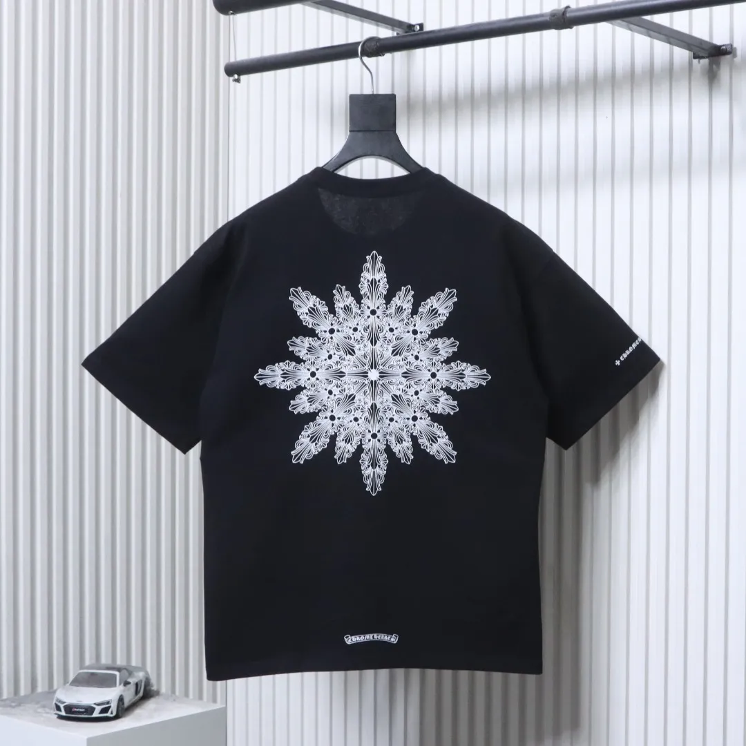 CH Snowflake Cross Back Print T-Shirt