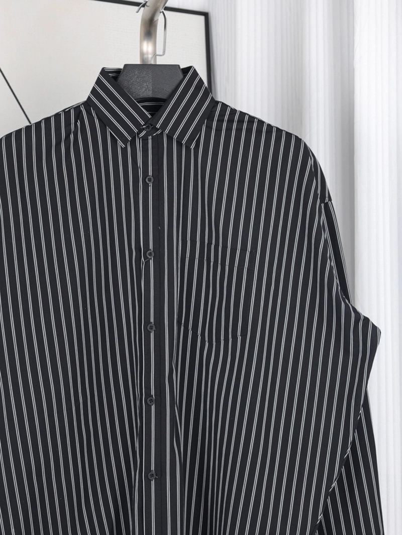 Red Logo Striped Shirt