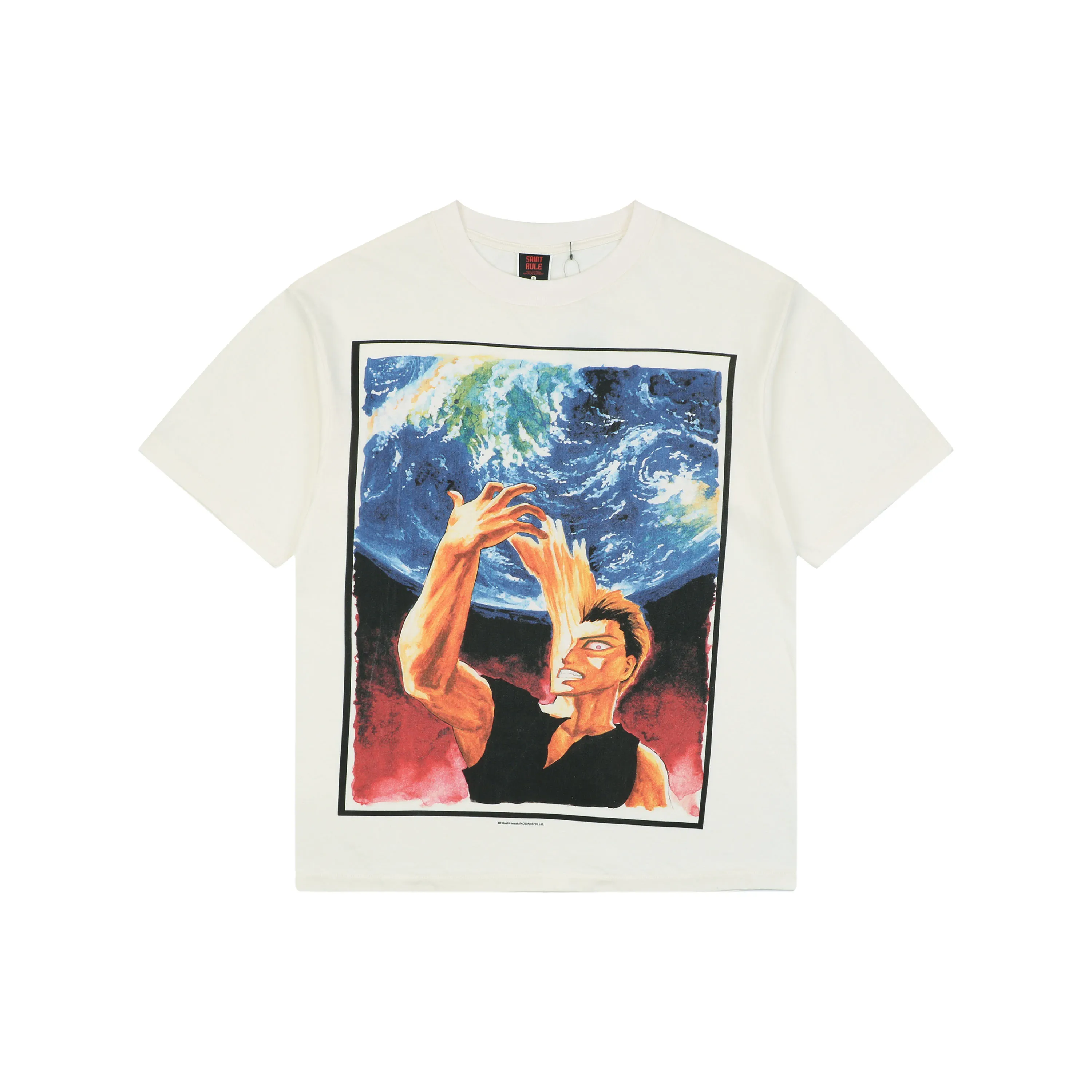 Saint Michael x Parasyte Vintage Anime Graphic T-Shirt