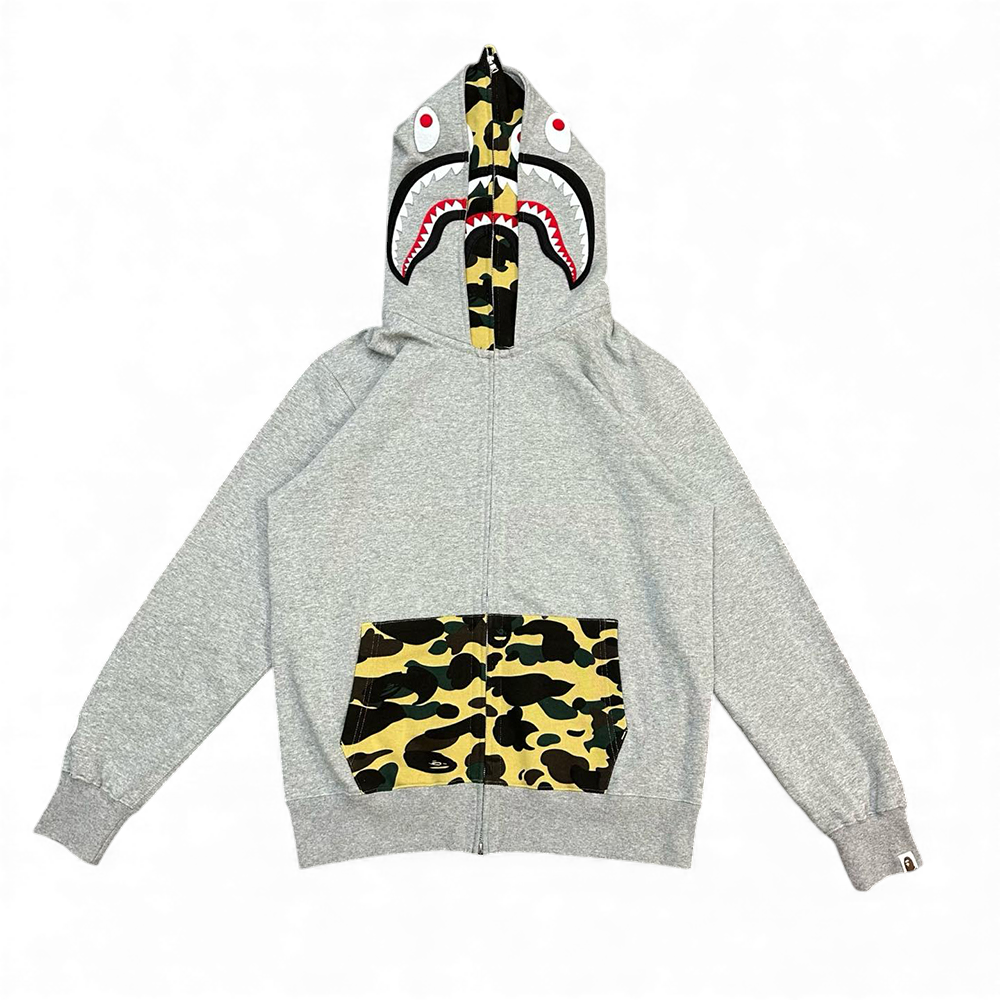 1st Camo Shark Full Zip Double Hoodie