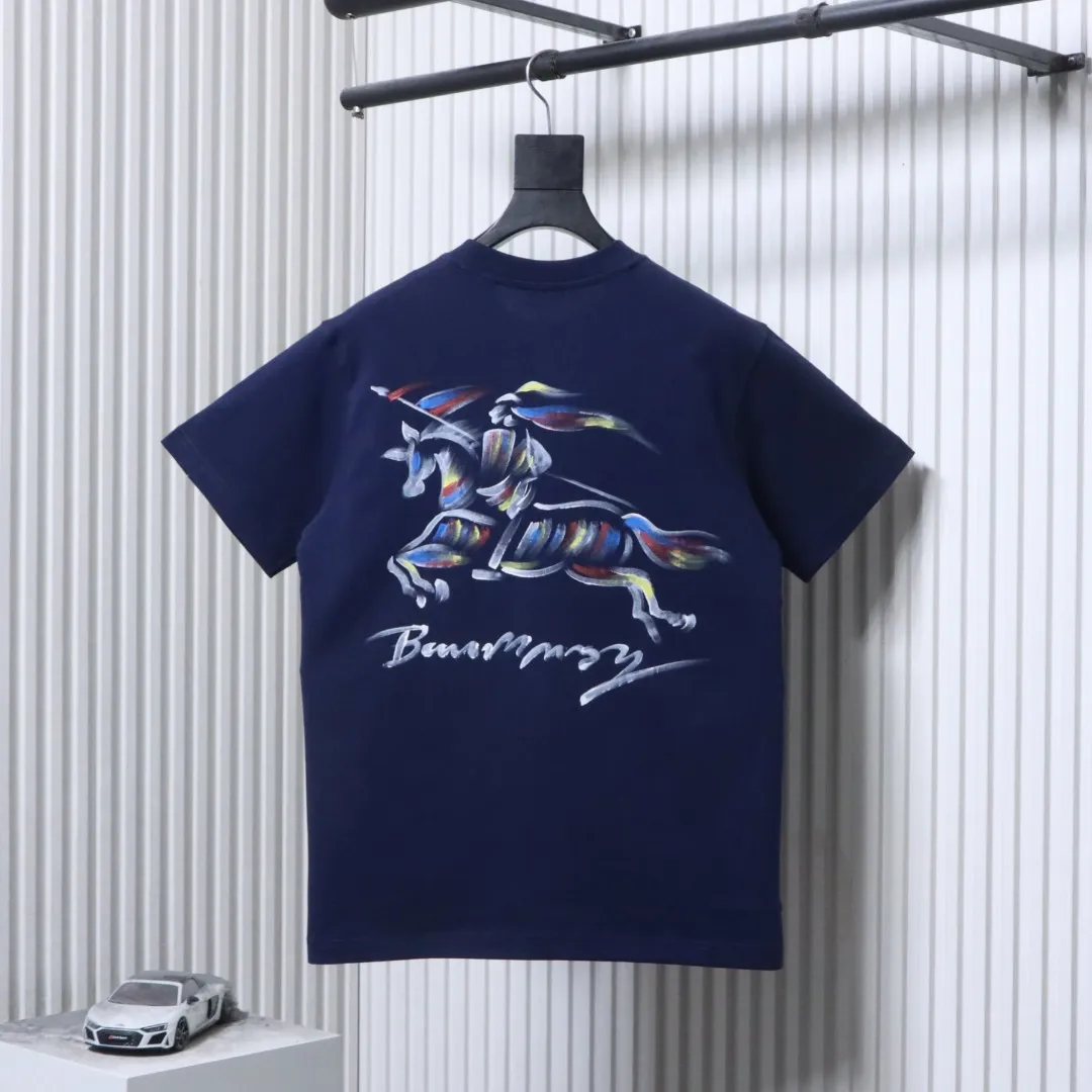 Back Watercolor Knight Inkjet Print T-Shirt