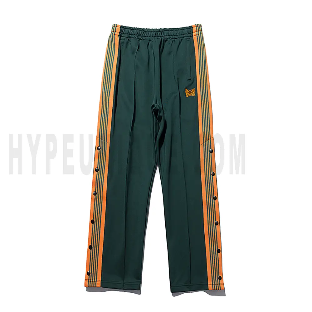 Needles Butterfly Embroidered Breasted pants