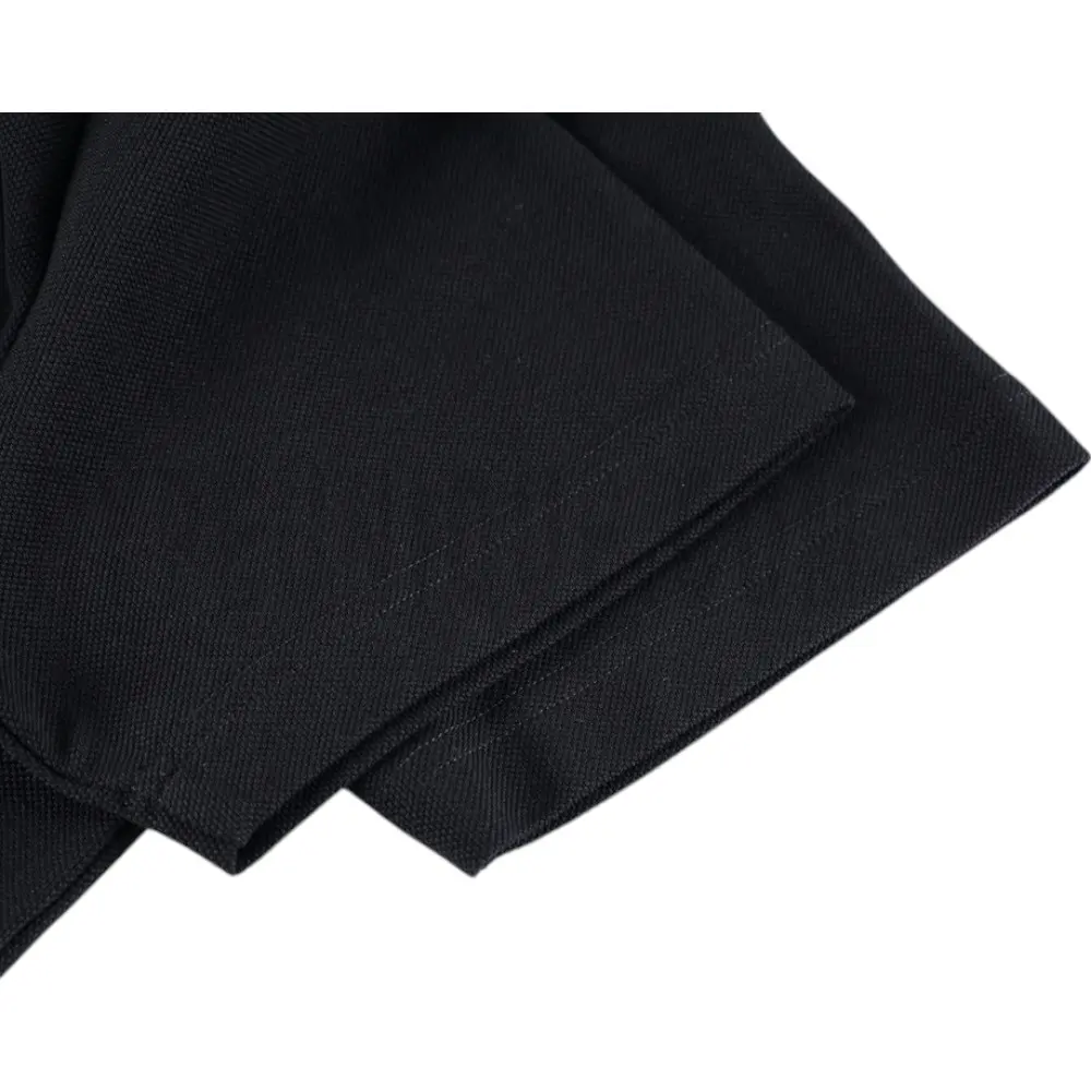 The sleeves of the black clothes
