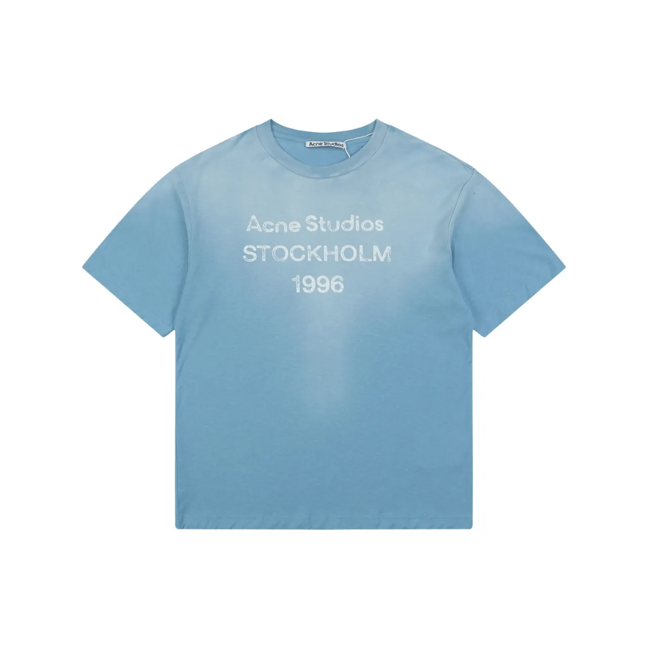 Acne 1996 Mottled Letter Print Short-Sleeve T-Shirt