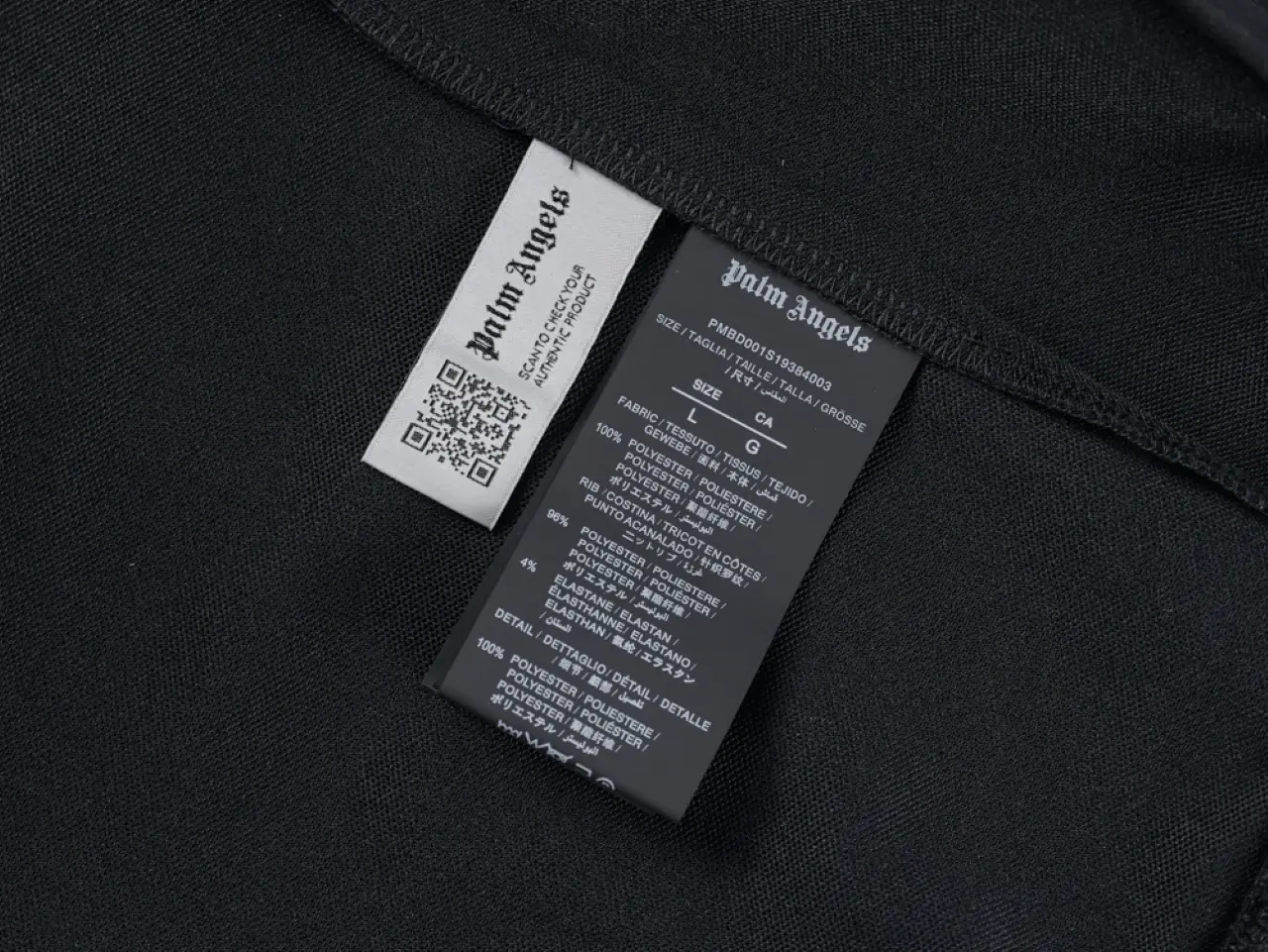 「1:1 Super Version」Palm Angels Logo Track Jacket ‘Black’