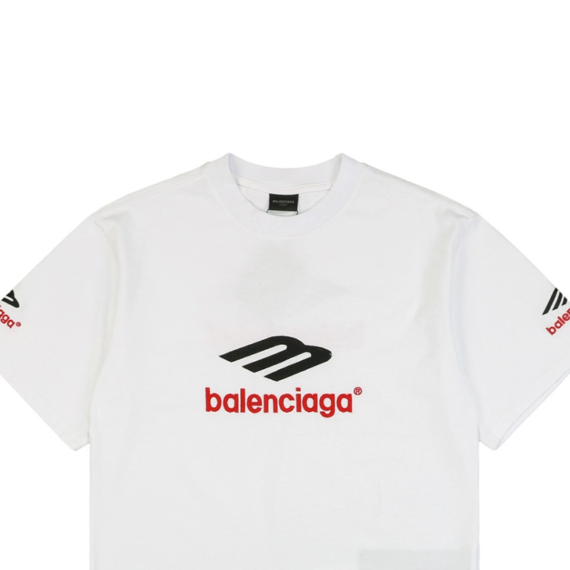 Balenciaga 3B Sports Icon Embroidered T-Shirt Reps