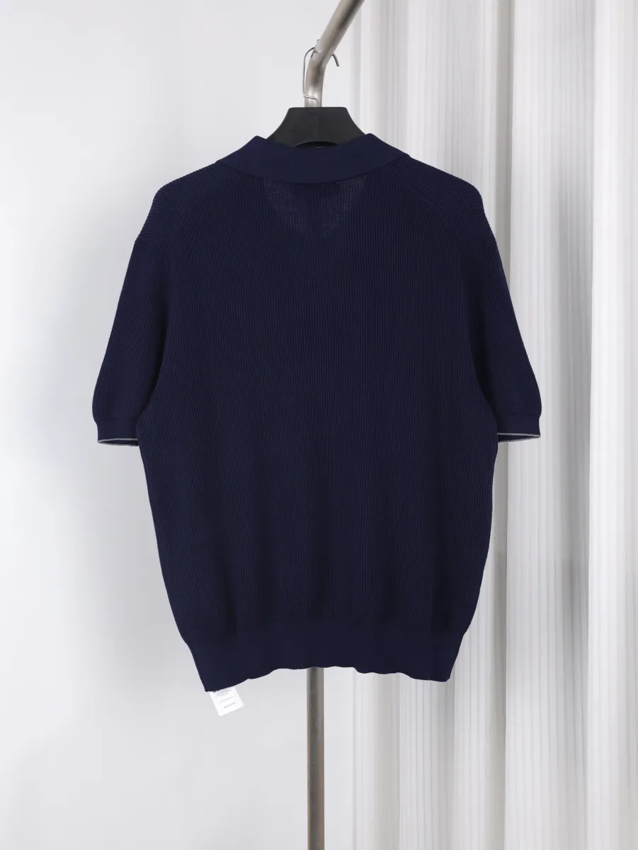 Back Seagull Neck Cotton Sweater