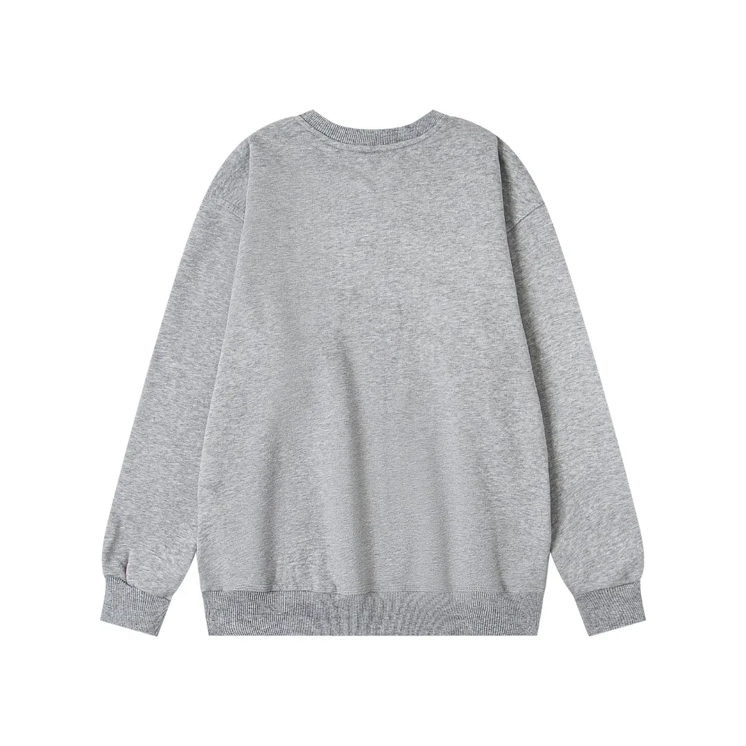 Back Stussy x N1ke Embroidered Fleece Crewneck Sweatshirt
