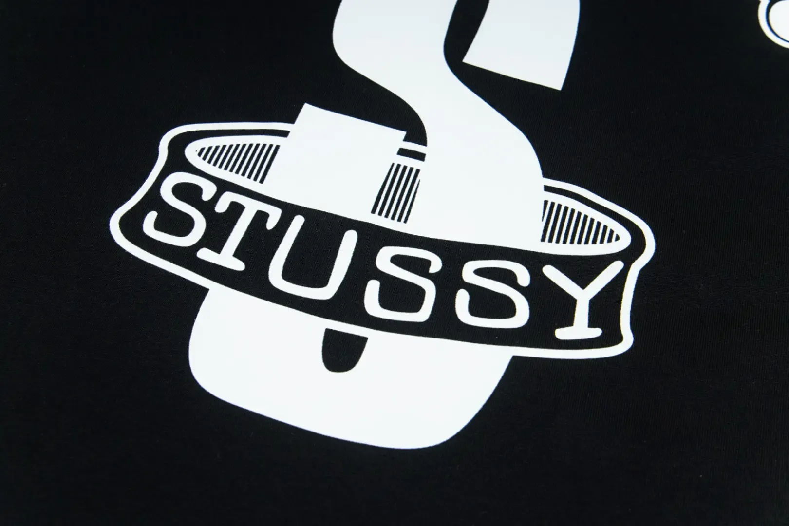 Printed graphic on the back of the garment