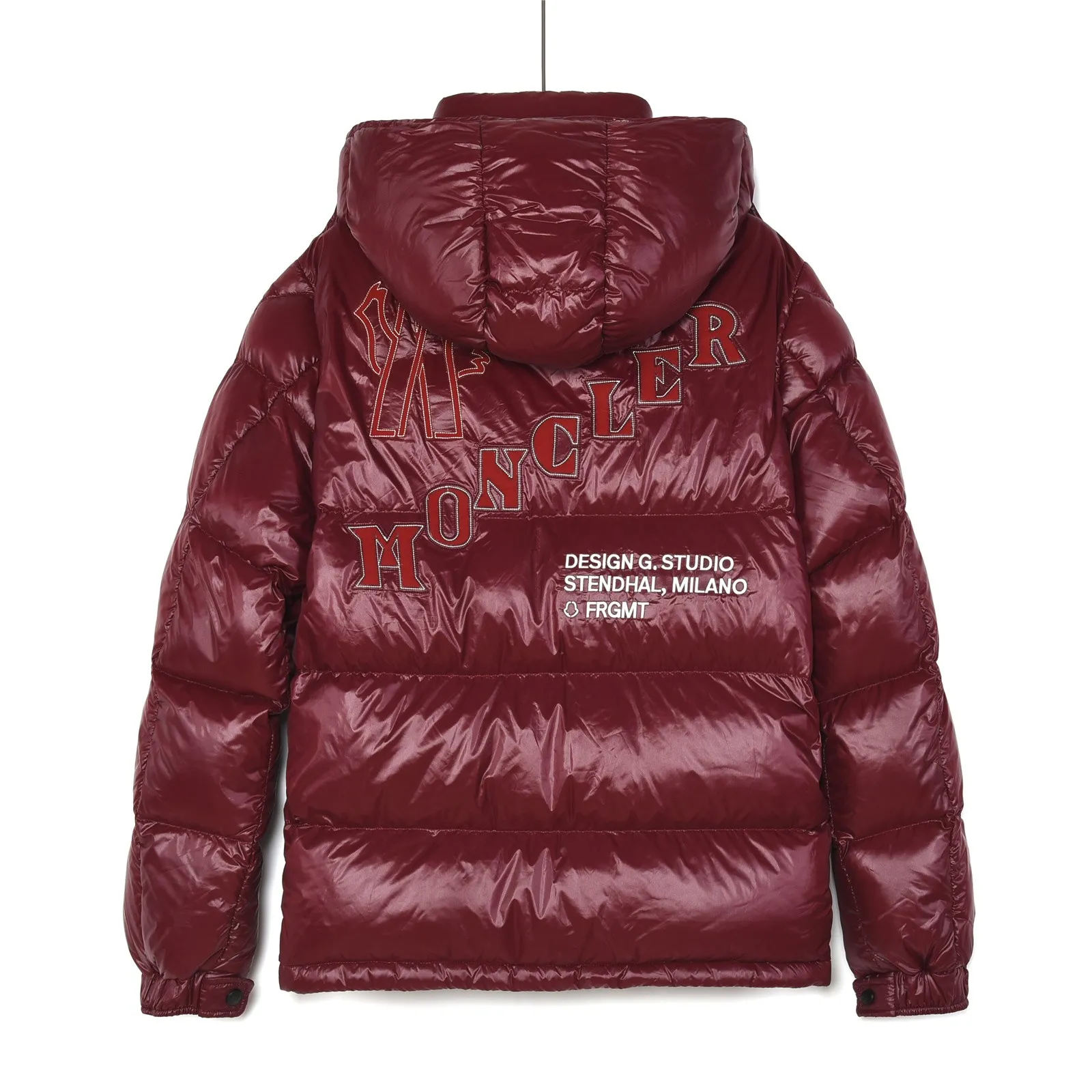 Back View Mcler x Fragment Hiroshi Fujiwara Hooded Down Jacket